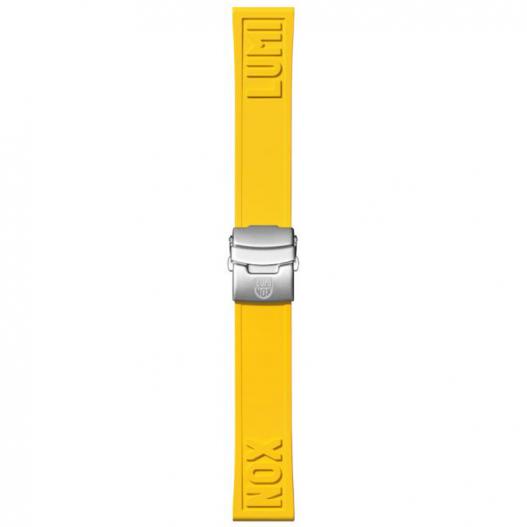 Luminox Uhrband Kautschuk gelb mit Faltschließe 24 mm FPX.2406.50Q.K