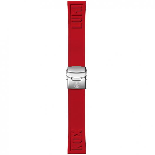 Luminox Uhrband Kautschuk rot mit Faltschließe 24 mm FPX.2406.30Q.K