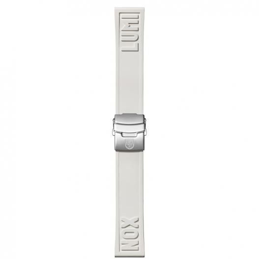 Luminox Uhrband weiss Kautschuk mit Faltschließe 24 mm FPX.2406.10Q.K
