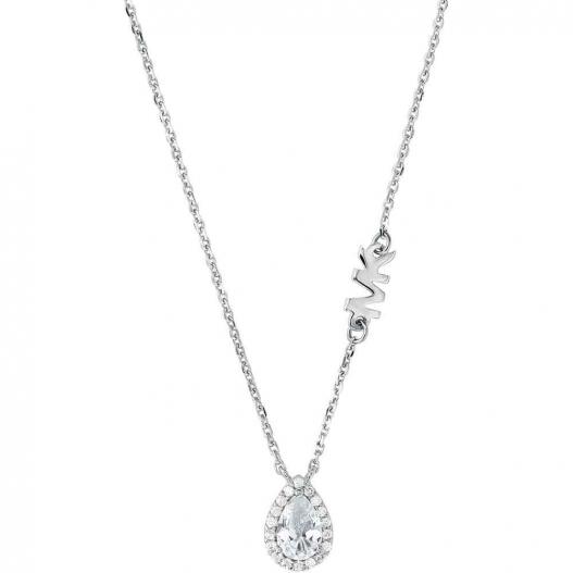 Michael Kors Halskette Silber 925 mit tropfenförmigen Zirkonias
