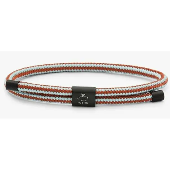 PIG & HEN Herren Armband Little Lewis Sky Blue Autumn Red 4mm Größe L P36-261382-L