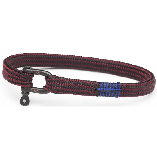 PIG & HEN Herren-Armband Vicious Vik bordeaux black Größe L