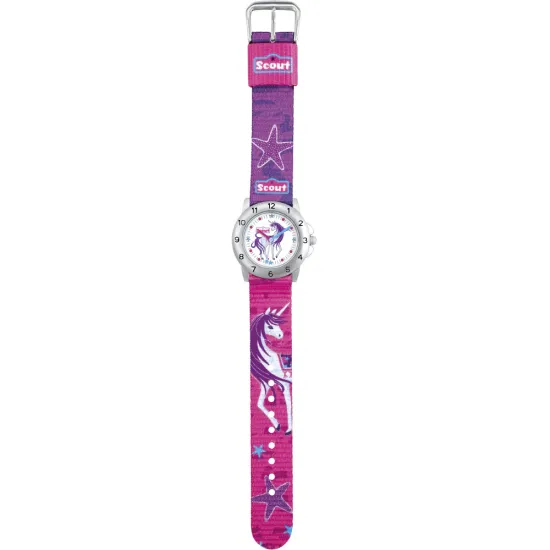 Scout Kinderuhr Action Girls Einhorn pink lila 164000042