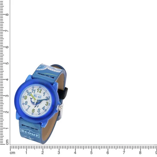 Scout Kinderuhr Crystal blau Unterwasserwelt und Wal 164000017