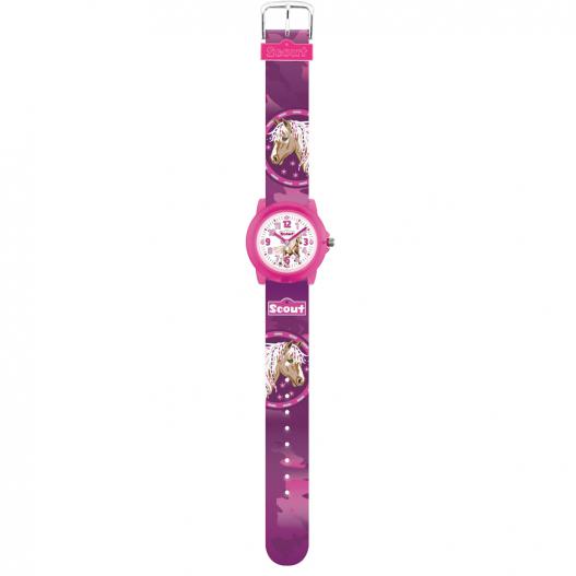 Scout Kinderuhr Crystal Pferd lila pink 280305042