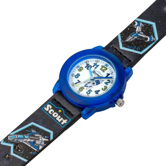 Scout Kinderuhr Crystal Weltraum schwarz blau 164000011