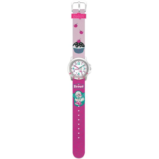 Scout Kinderuhr Star Kids Cupcake Fee rosa grün pink 280393036