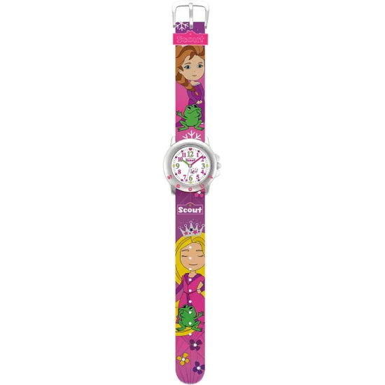 Scout Kinderuhr Star Kids Prinzessin Frosch gelb grün pink 280393037