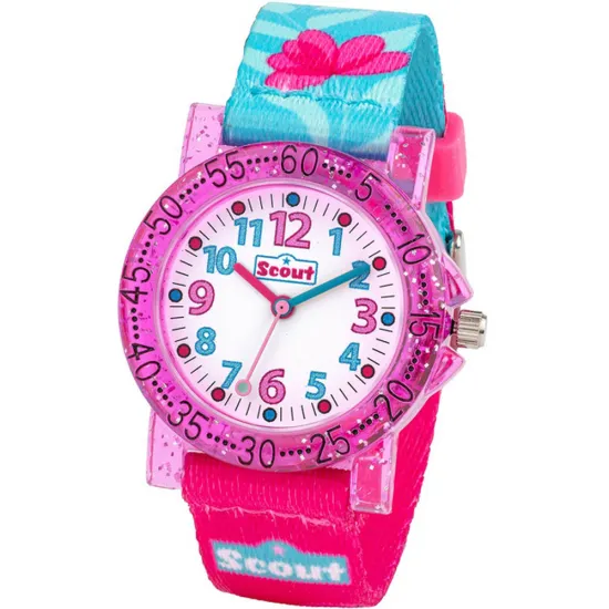 Scout Kinderuhr The IT Collection Flamingo pink blau 164000027