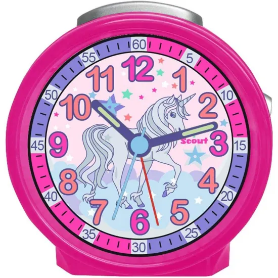 Scout Kinderwecker Serie Friends pink Einhorn 280001046