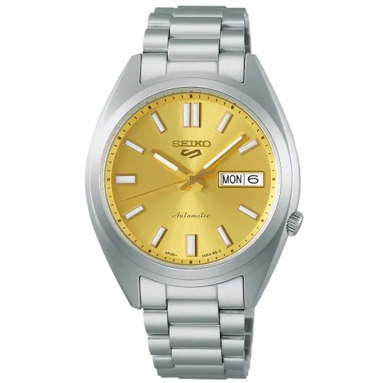 Seiko 5 Sports Automatik Armbanduhr mit champagne Zifferblatt SRPL59K1