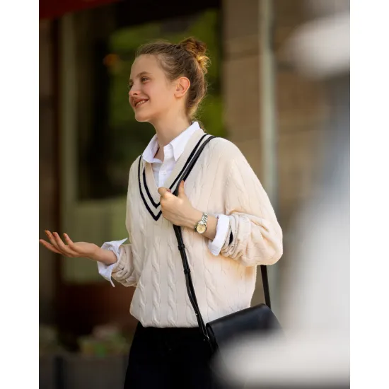 Seiko 5 Sports Automatik Damenuhr silberfarben champagne SRE023K1