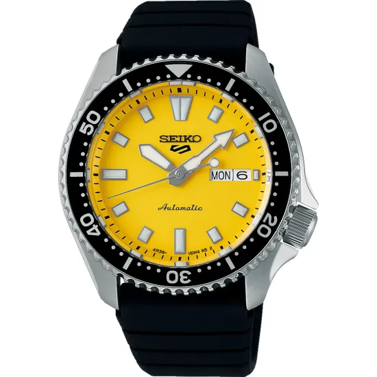 Seiko 5 Sports Automatikuhr SKX Redux Daichi Yellow gelb schwarz SRPL87K1