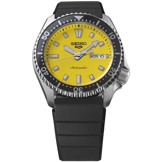 Seiko 5 Sports Automatikuhr SKX Redux Daichi Yellow gelb schwarz SRPL87K1