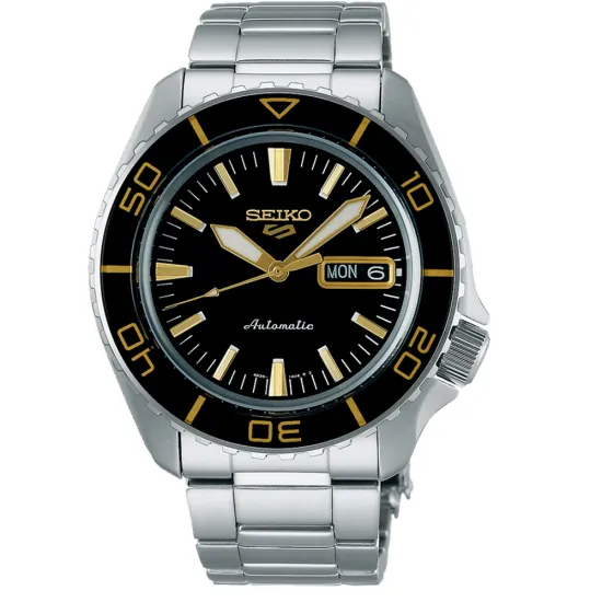 Seiko 5 Sports Automatikuhr SKX Serie schwarz goldfarben silberfarben SRPK99K1