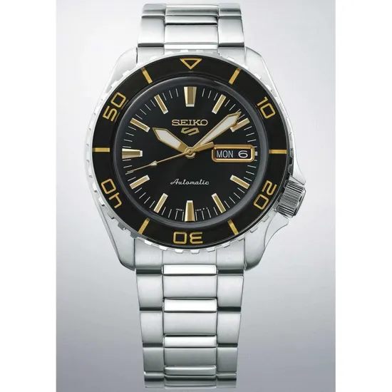 Seiko 5 Sports Automatikuhr SKX Serie schwarz goldfarben silberfarben SRPK99K1
