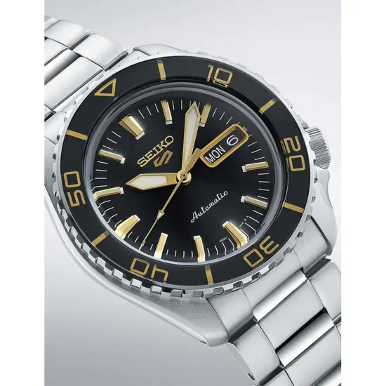 Seiko 5 Sports Automatikuhr SKX Serie schwarz goldfarben silberfarben SRPK99K1