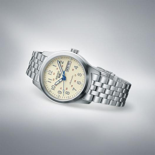 Seiko 5 Sports Laurel Watchmaking 110th Anniversary Limited beige silberfarben SRPK41K1
