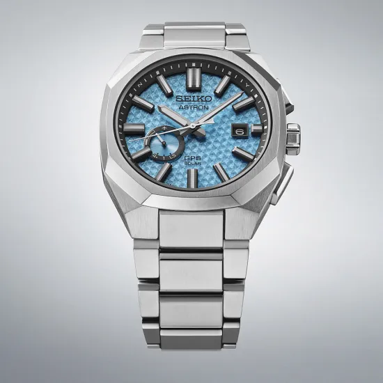 Seiko ASTRON GPS Solar Limited Edition Titan Zifferblatt hellblau SSJ027J1