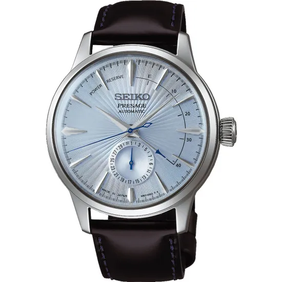 Seiko Herrenuhr Presage Automatic new Cocktail Time silber hellblau SSA343J1