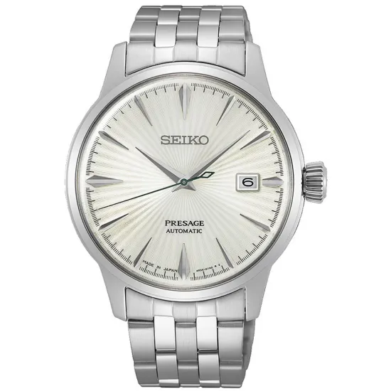 Seiko Presage Cocktail Time Automatikuhr mit Edelstahlband SRPG23J1