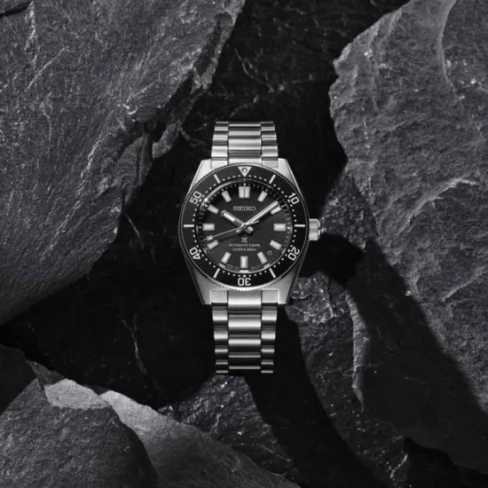 Seiko Prospex 1965 Heritage Divers Automatikuhr schwarz silberfarben SPB453J1