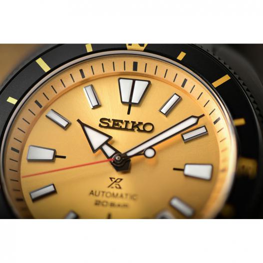 Seiko Prospex 50 Jahre Seiko Germany Limited Automatikuhr schwarz goldfarben SRPJ73K1
