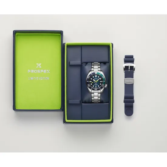 Seiko Prospex Automatik Limited European 2023 mit zusätzlichen Silikonband SPB431J1