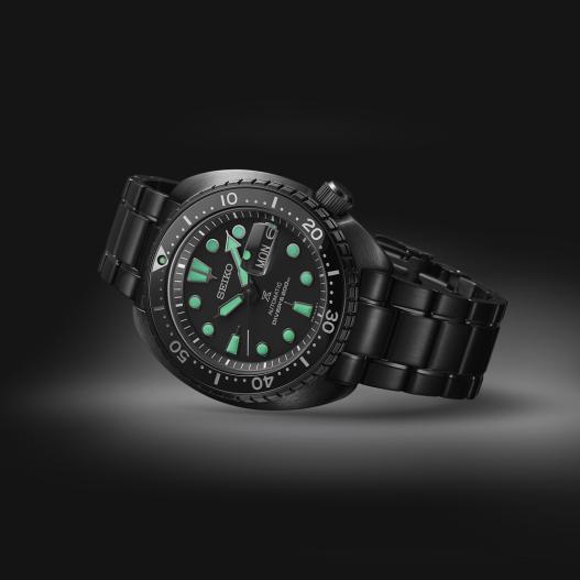 Seiko Prospex Divers Automatik Turtle Night Vision schwarz Black Limited SRPK43K1