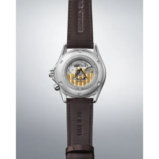 Seiko Prospex Land Alpinist Automatikuhr grün braun mit Lederband SPB507J1