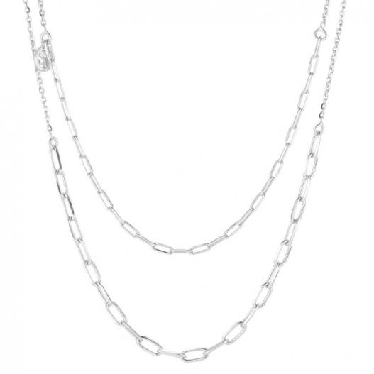 SIF JAKOBS Halskette Due Chain 925er Silber SJ-C42132-SS