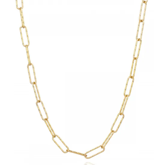 SIF JAKOBS Halskette Luce Grande Chain 925er Silber goldfarben SJ-C12292-SG