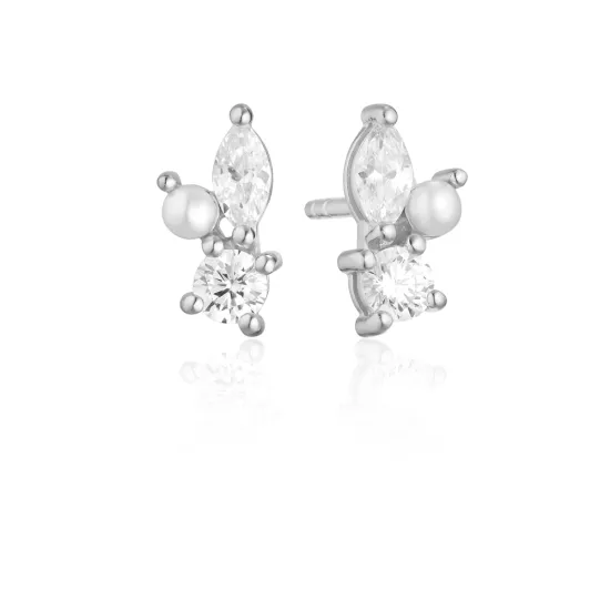 SIF JAKOBS Ohrringe Adria Tre Piccolo mit Zirkonia SJ-E12224-PCZ