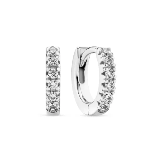 SIF JAKOBS Ohrringe Creolen Ellera Piccolo mit Zirkonia SJ-E1066-CZ