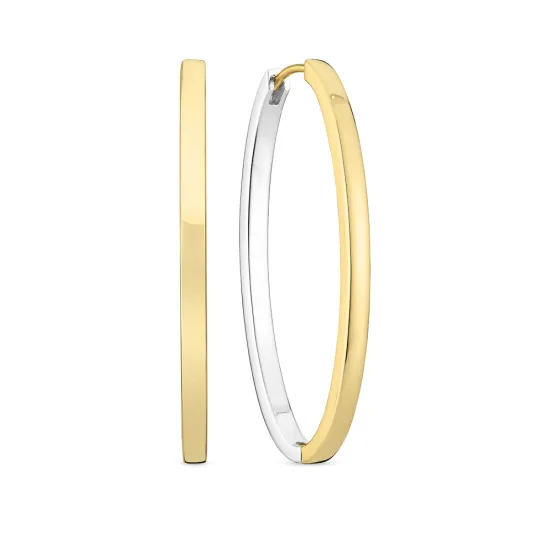 SIF JAKOBS Ohrringe Elissa Pianura Medio 925er Silber teils vergoldet SJ-E2313-2YG