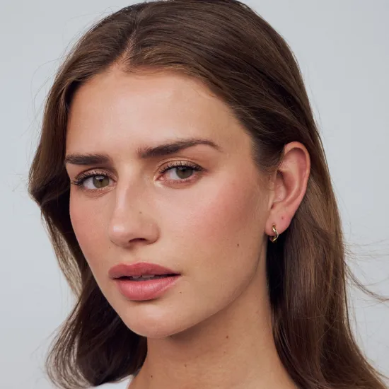 SIF JAKOBS Ohrringe Ellera Waves Pianura Medio 925er Silber teils vergoldet SJ-E3859-2YG