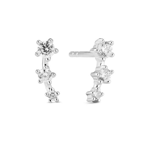 SIF JAKOBS Ohrringe Lucente Tre Silber 925 SJ-E2703-CZ