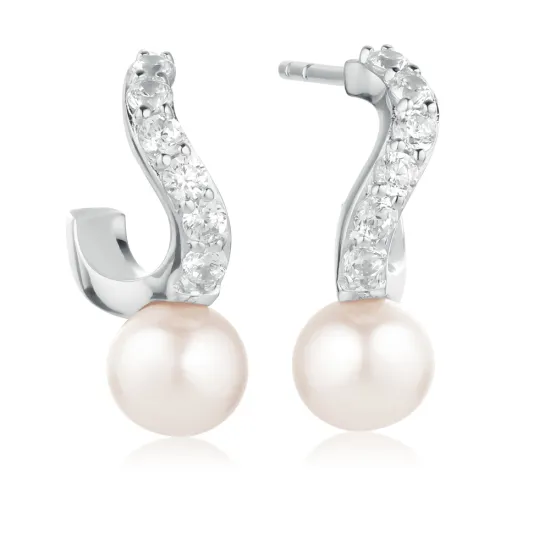 SIF JAKOBS Ohrringe Ponza Creolo Piccolo 925er Silber SJ-E12350-PCZ