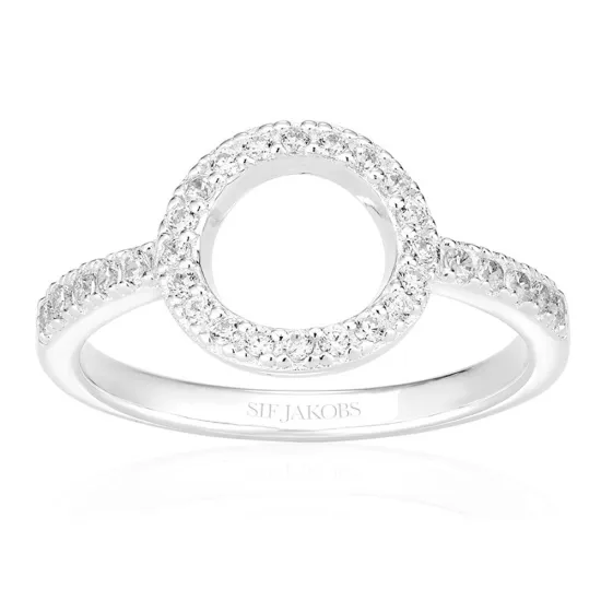 SIF JAKOBS Ring Biella Altro Piccolo Silber 925 Zirkonia Gr. 58 SJ-R11075-CZ-58