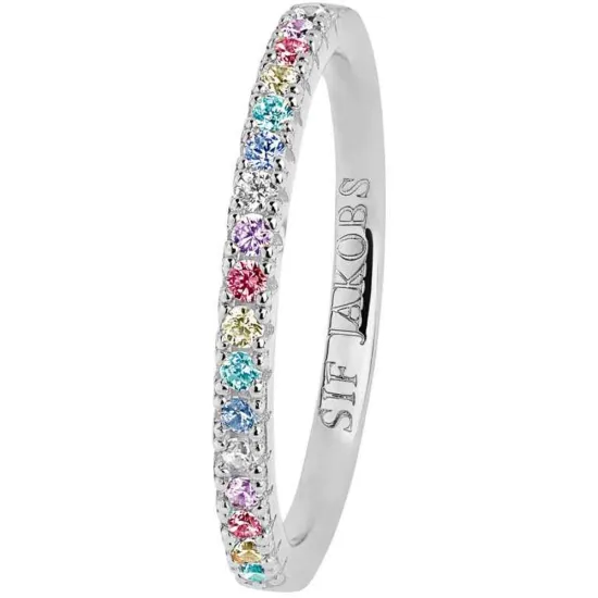 SIF JAKOBS Ring Ellera Gr. 54 bunten Zirkonias SJ-R2869-XCZ/54