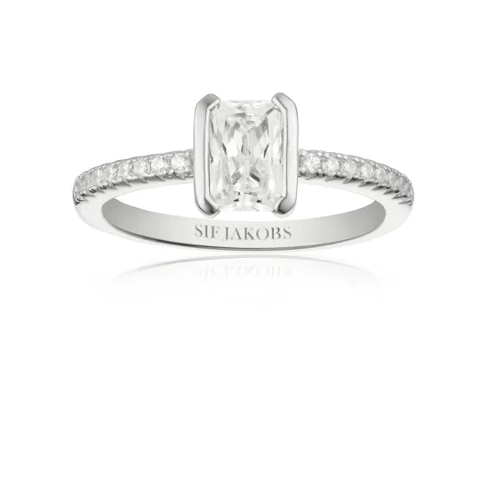 SIF JAKOBS Ring Roccanova Piccolo 925er Silber Gr. 58 SJ-R42266-CZ-58