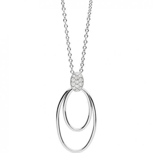 Silver Trends Halskette *Swinging Silver* Zirkonia Silber 925 ST1404
