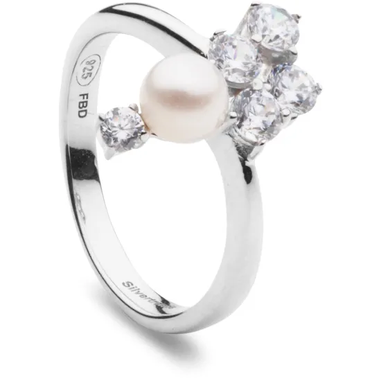 Silver Trends Ring *Seaside Treasure* Gr. 56 Zirkonia Perle Silber 925 ST1311-56