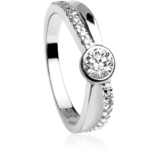 Silver Trends Ring *Simply Essentials* Gr. 56 Zirkonia Silber 925 ST939-56