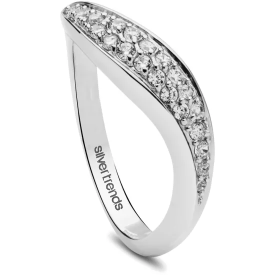 Silver Trends Ring *Simply Essentials* Gr. 58 Zirkonia Silber 925 ST1284-58