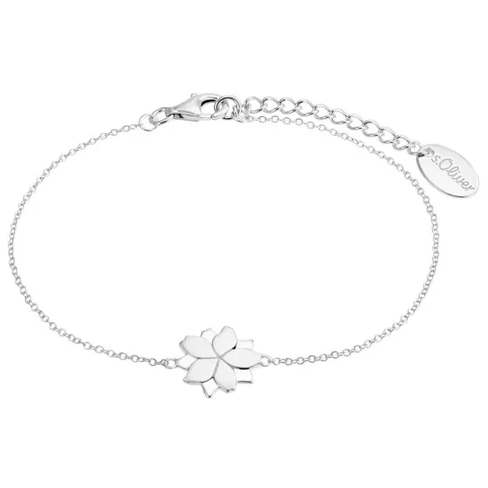 s.Oliver Armband 925 Silber mit Lotusblüte 20 cm 2034193