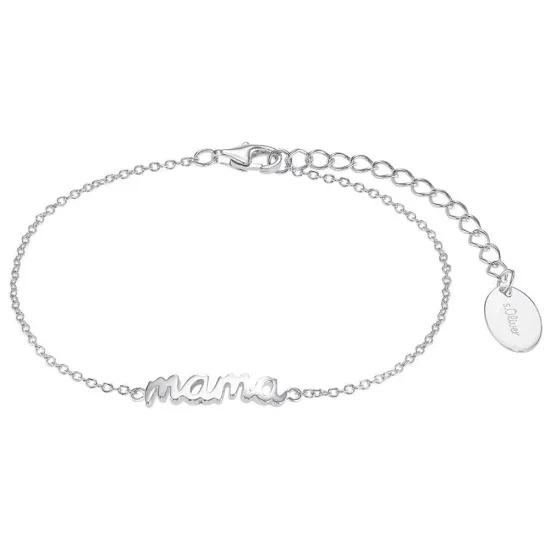 s.Oliver Armband 925 Silber Schriftzug Mama 20 cm 2034285