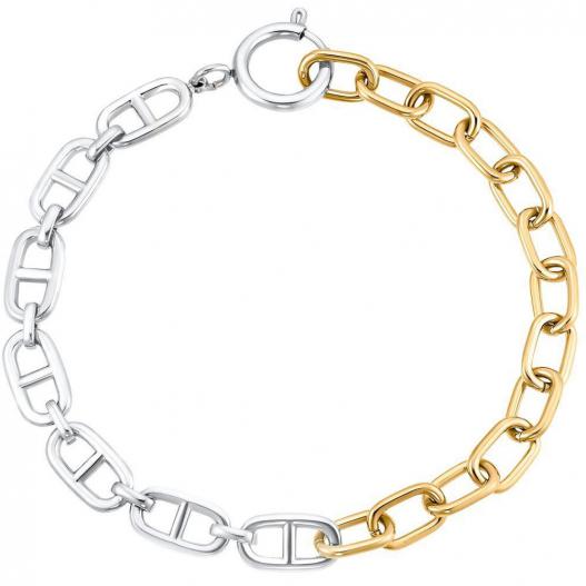 s.Oliver Armkettchen Chunky Chain Edelstahl IP gold bicolor 2031461