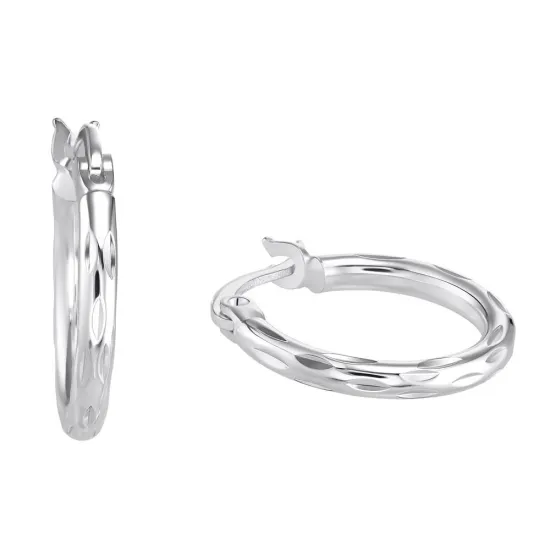 s.Oliver Creolen 925 Silber Rautenmuster 2034239