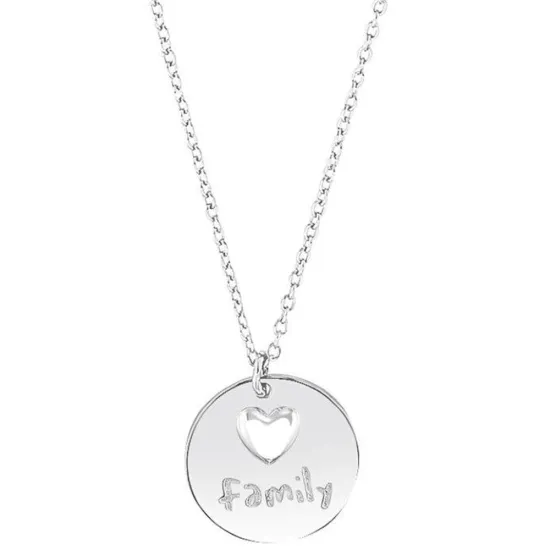 s.Oliver Halskette 925 Silber Anhänger rund Herz Family 45 cm 2034281